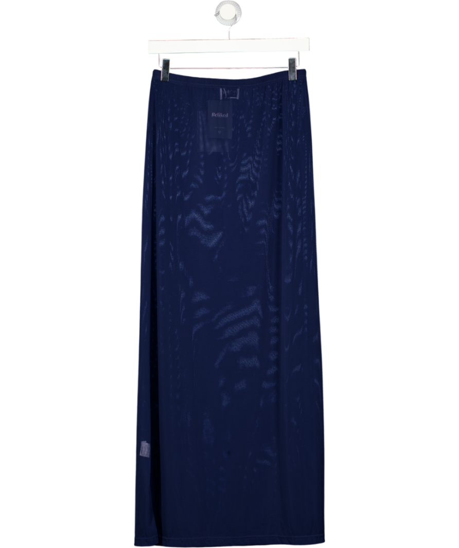 Runaway The Label Navy Blue Miami Maxi Skirt UK S