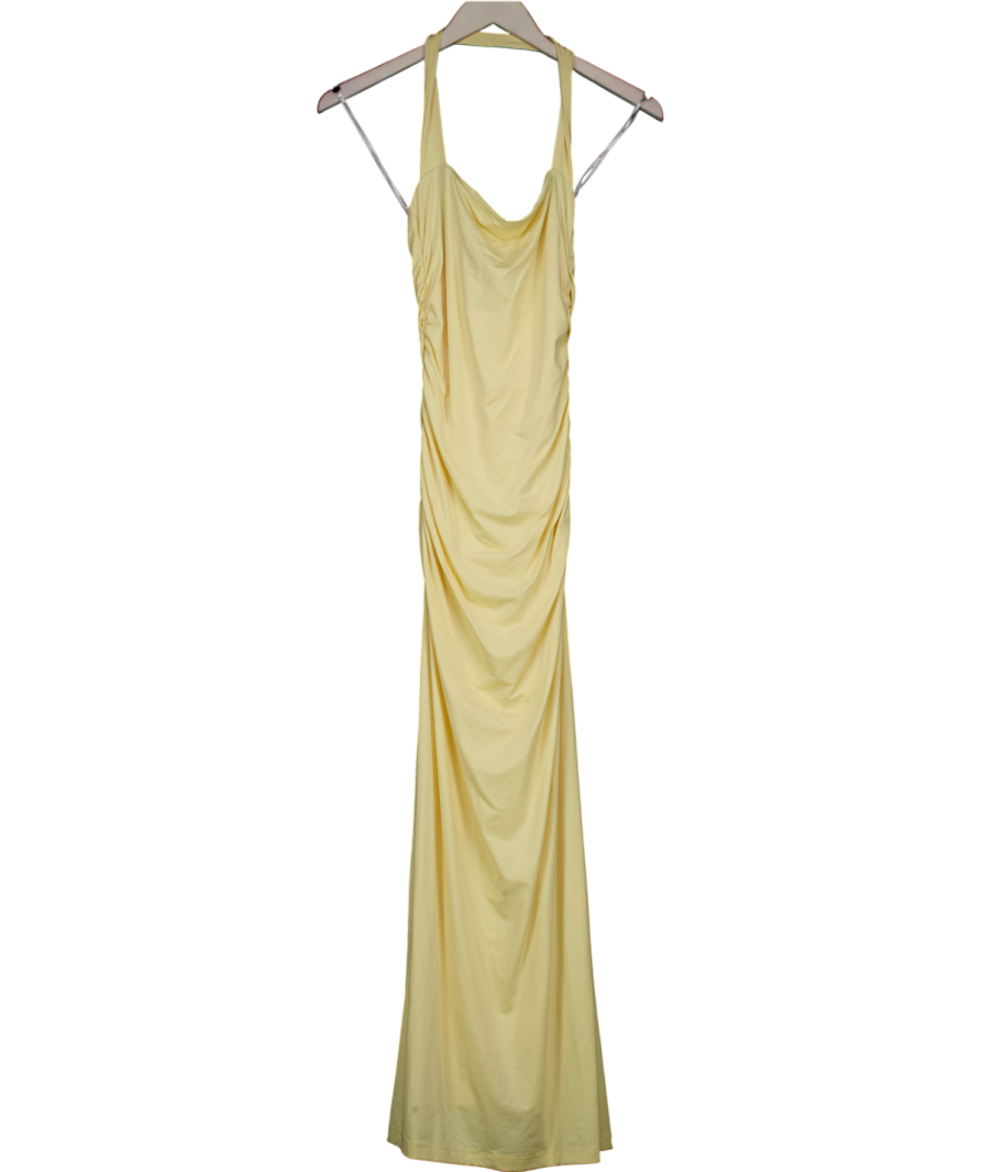KOOKAI Yellow Hailey Halter Dress UK 10