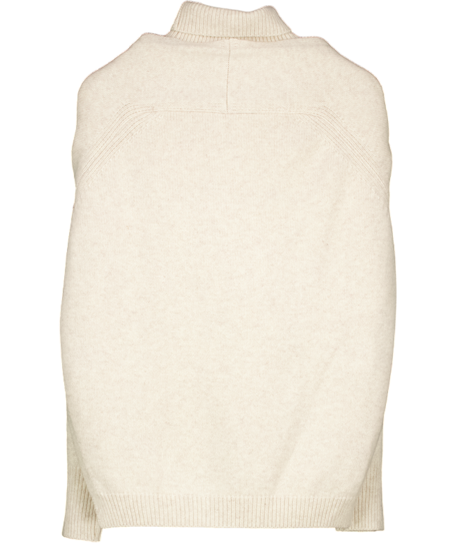 SAISON Oat Beige Celine Wool Sweater + Shawl Set One Size