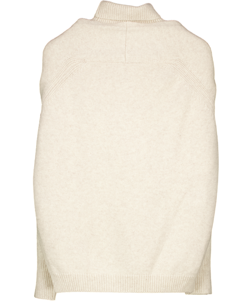 SAISON Oat Beige Celine Wool Sweater + Shawl Set One Size