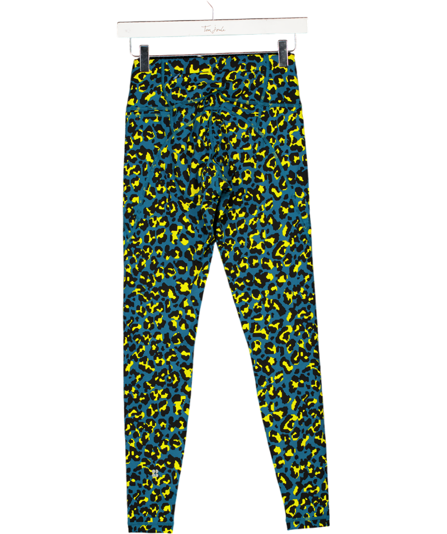 Sweaty Betty Blue Multi Power Leopard Workout Leggings UK XS