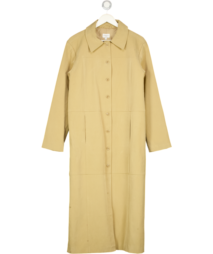 NA-KD Beige Oversize Trench Coat UK S