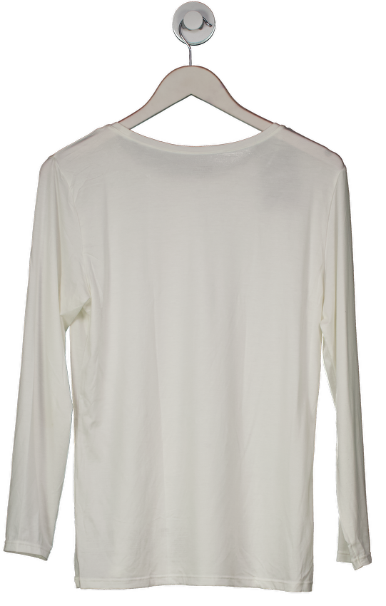 Uniqlo Cream Heattech Scoop Neck T-shirt UK XXL