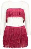 Oh Polly Red Maristella Mini Skirt And Top Set UK 6
