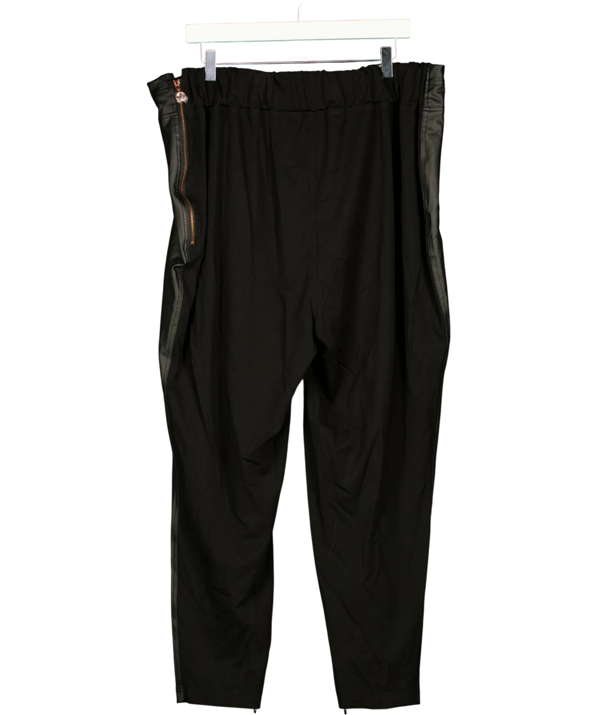 See Rose Go Black Off-Duty Faux Leather Legging, size UK 24 — back