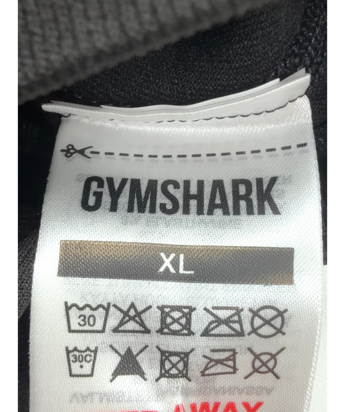 GYMSHARK Black Vital Sculpt Seamless Legging, size UK XL — care label