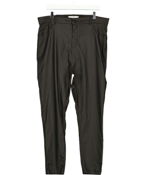 Yours Curve Black Coated Skinny Stretch AVA Jeans UK 22