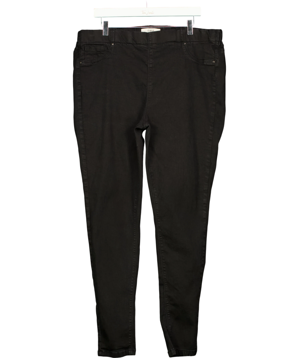 Yours Black JENNY JEGGING, size UK 22 — front