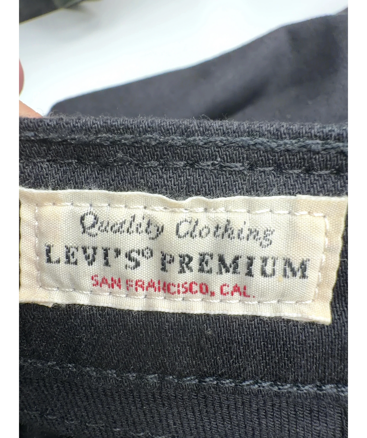 levis Black 720™ High Rise Super Skinny, size UK 22 — detail