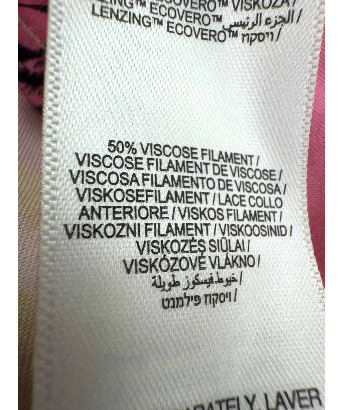 Never Fully Dressed Pink Dallas Dorris Skirt, size UK 22 — label