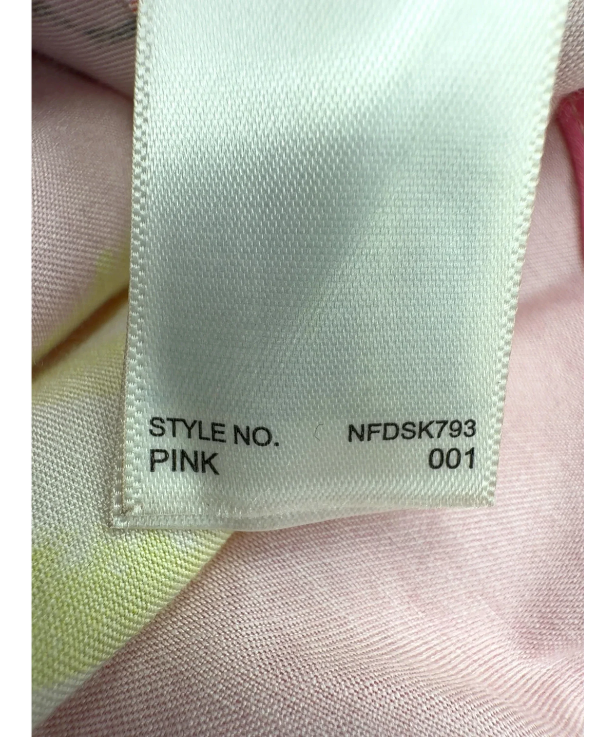 Never Fully Dressed Pink Dallas Dorris Skirt, size UK 22 — fabric detail