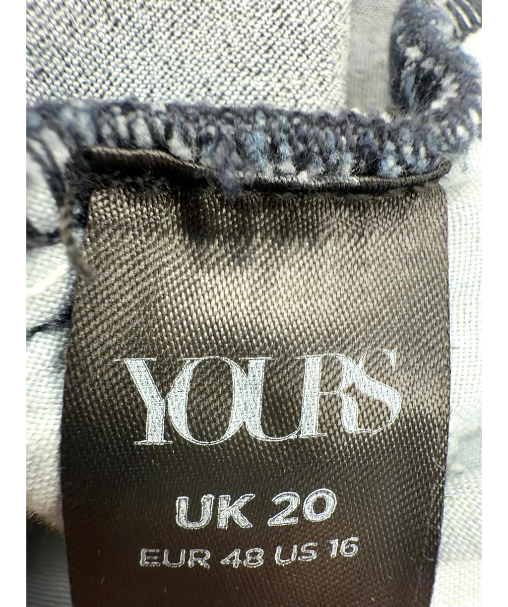 Yours Blue Colour, size UK 20 — detail