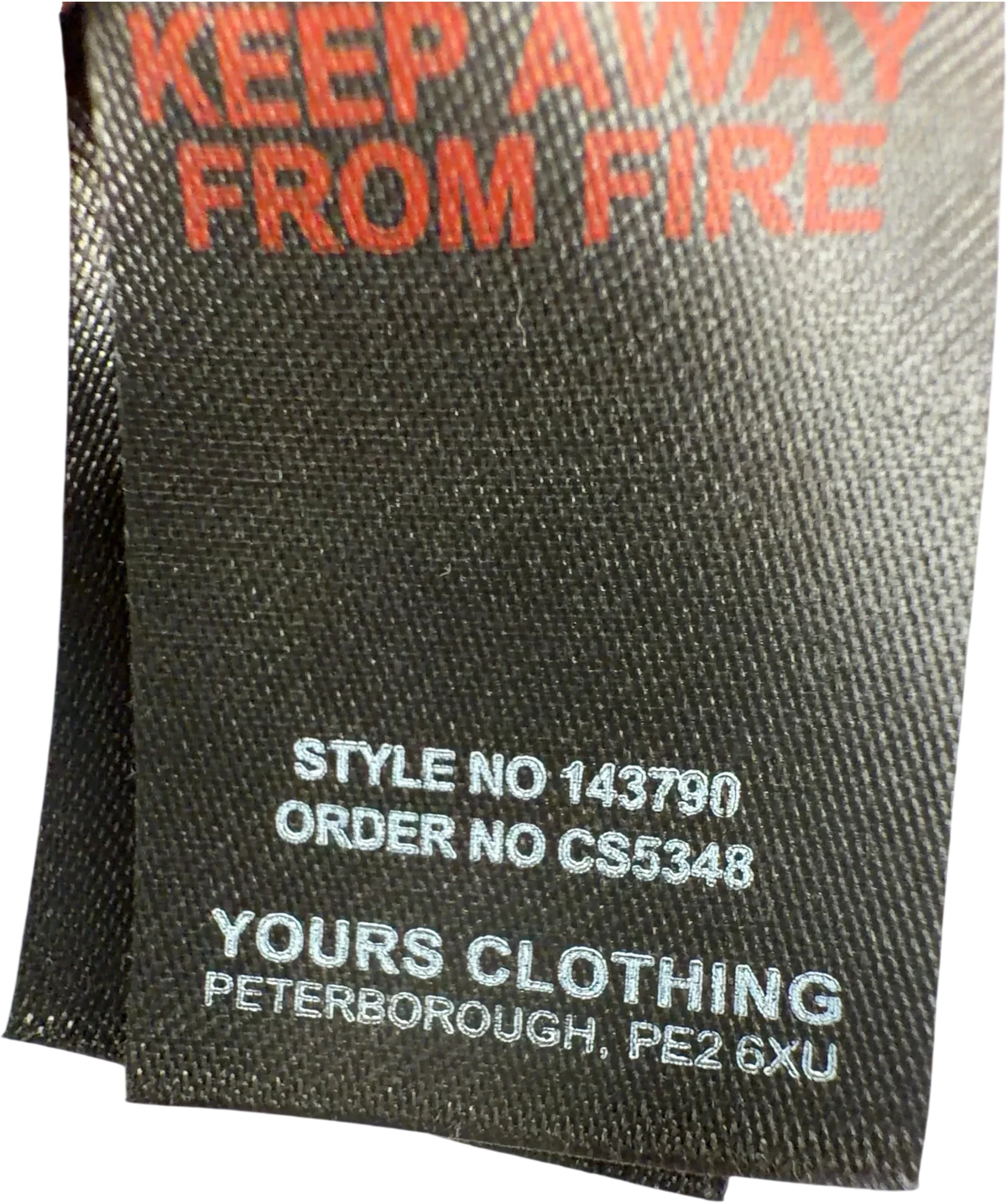 Yours Blue Colour, size UK 20 — fabric detail