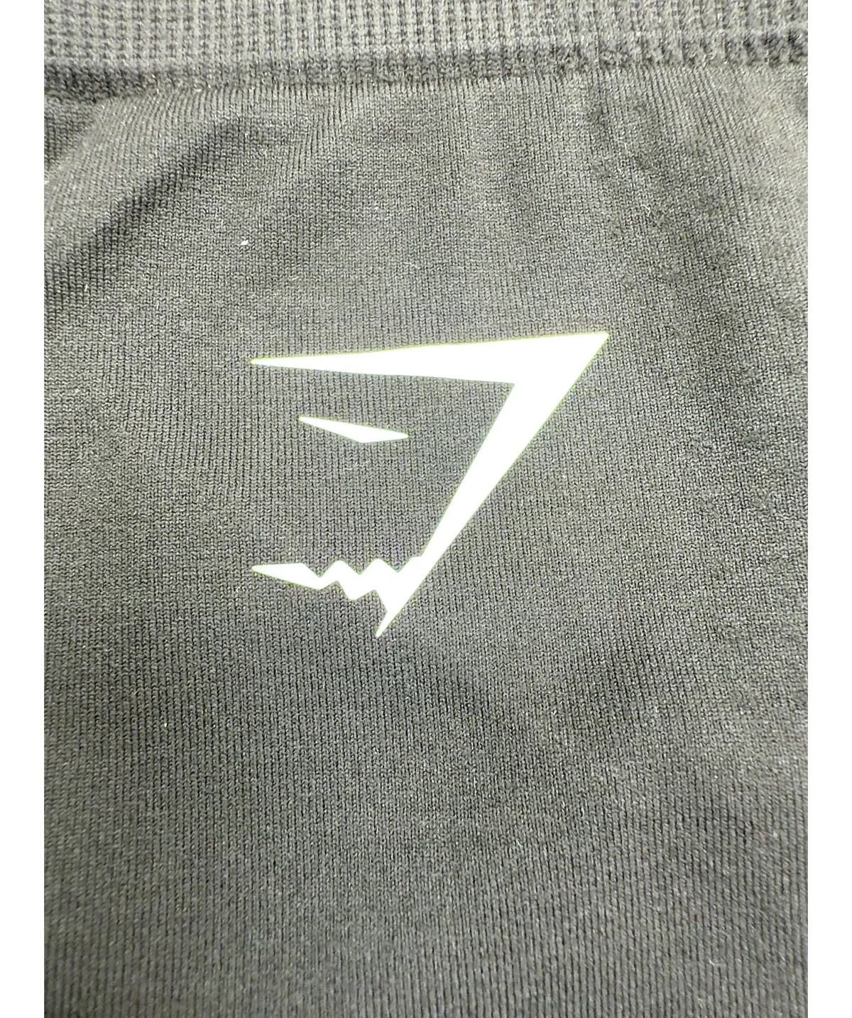 GYMSHARK Black VITAL SCULPT SEAMLESS SHORT, size UK XL — detail