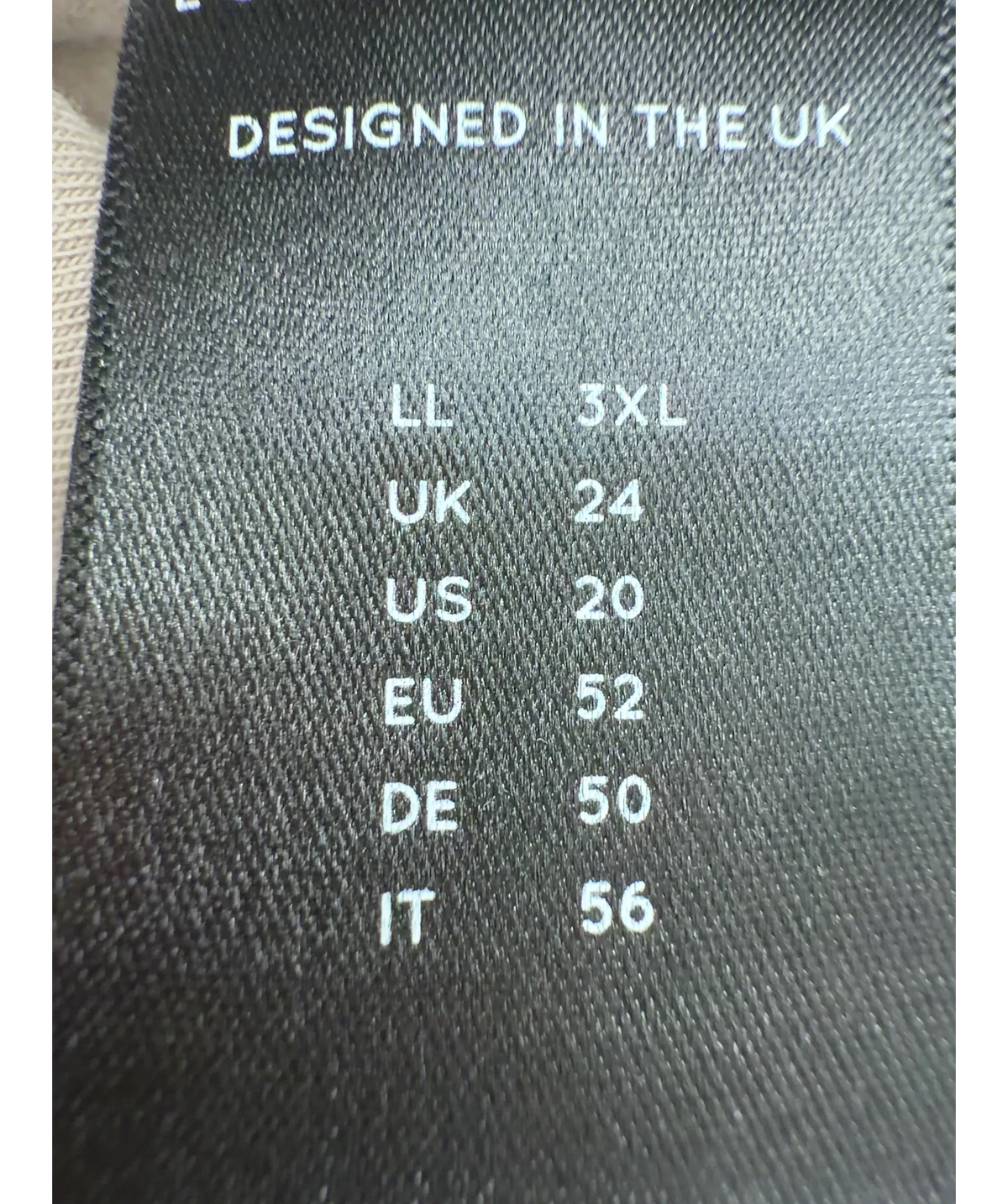 LOVALL Beige EVERYDAY HIGH WAISTED LEGGINGS, size UK 24 — care label