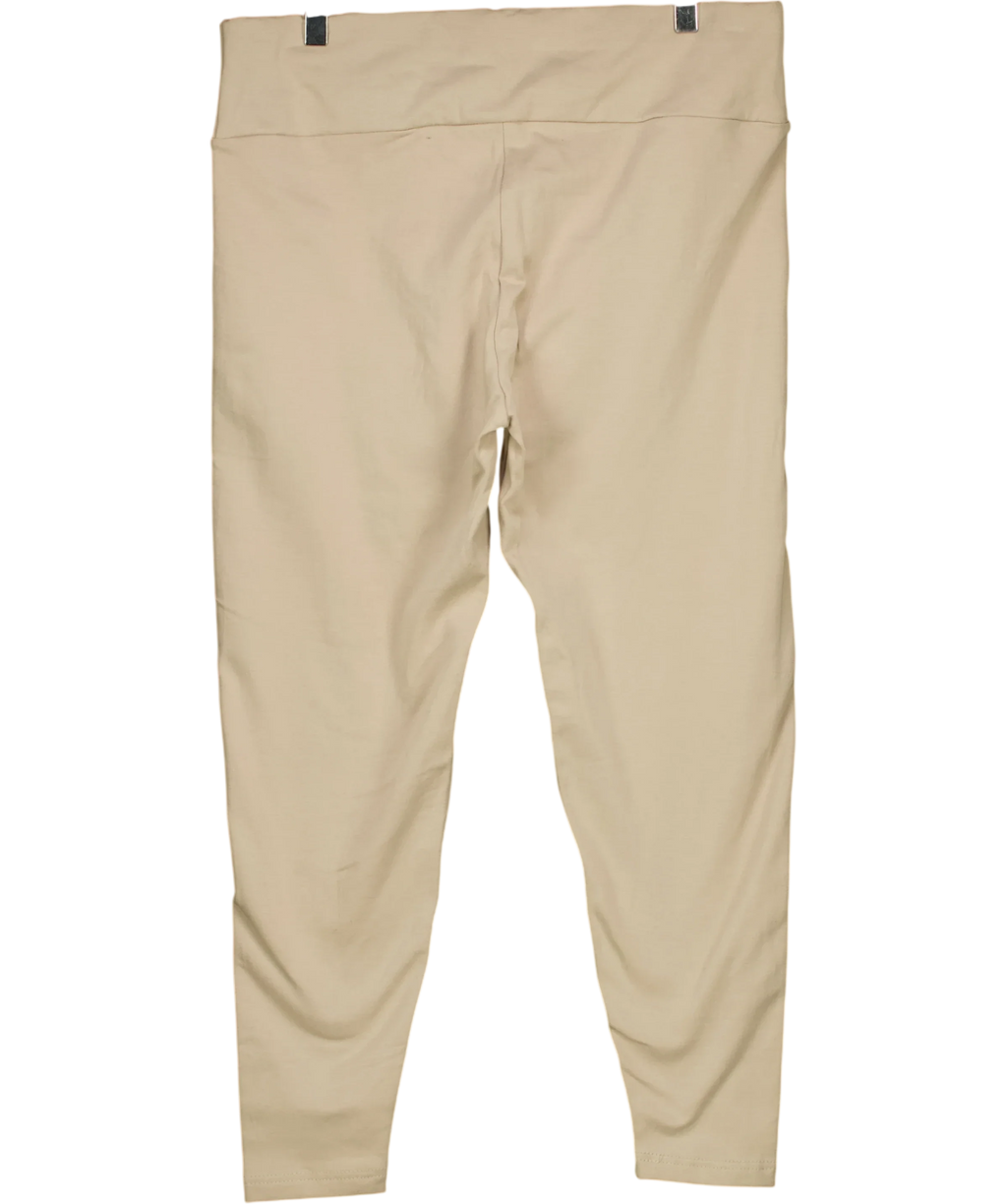 LOVALL Beige EVERYDAY HIGH WAISTED LEGGINGS, size UK 24 — back