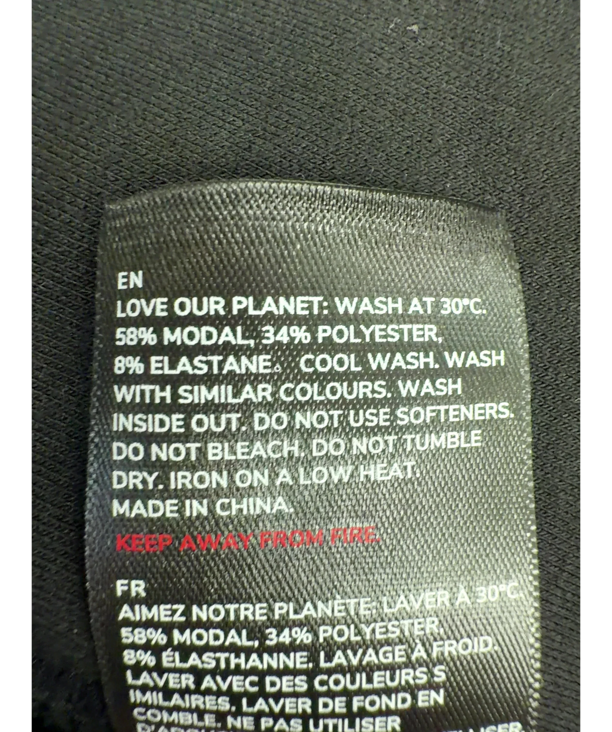 LOVALL Black Colour, size UK 24 — label