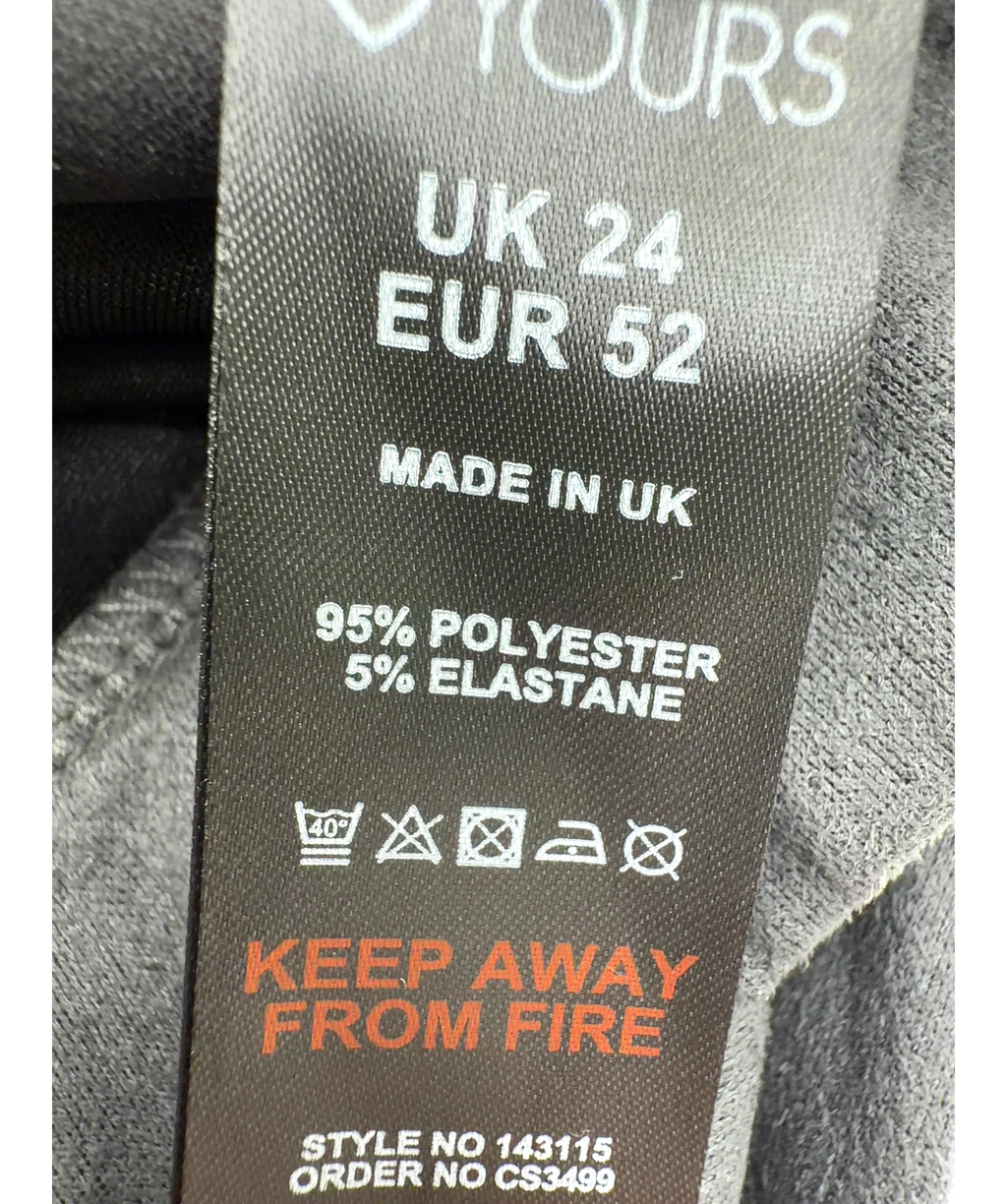 Yours Grey Colour, size UK 24 — label