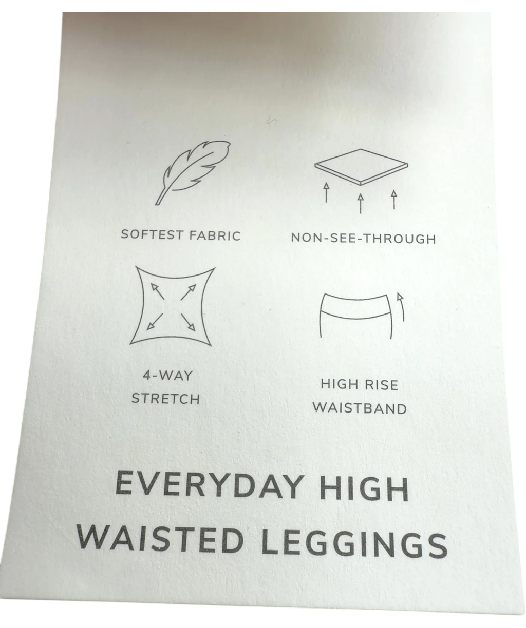 Love Leggings Green EVERYDAY HIGH WAISED LEGGINGS, size UK 24 — fabric detail