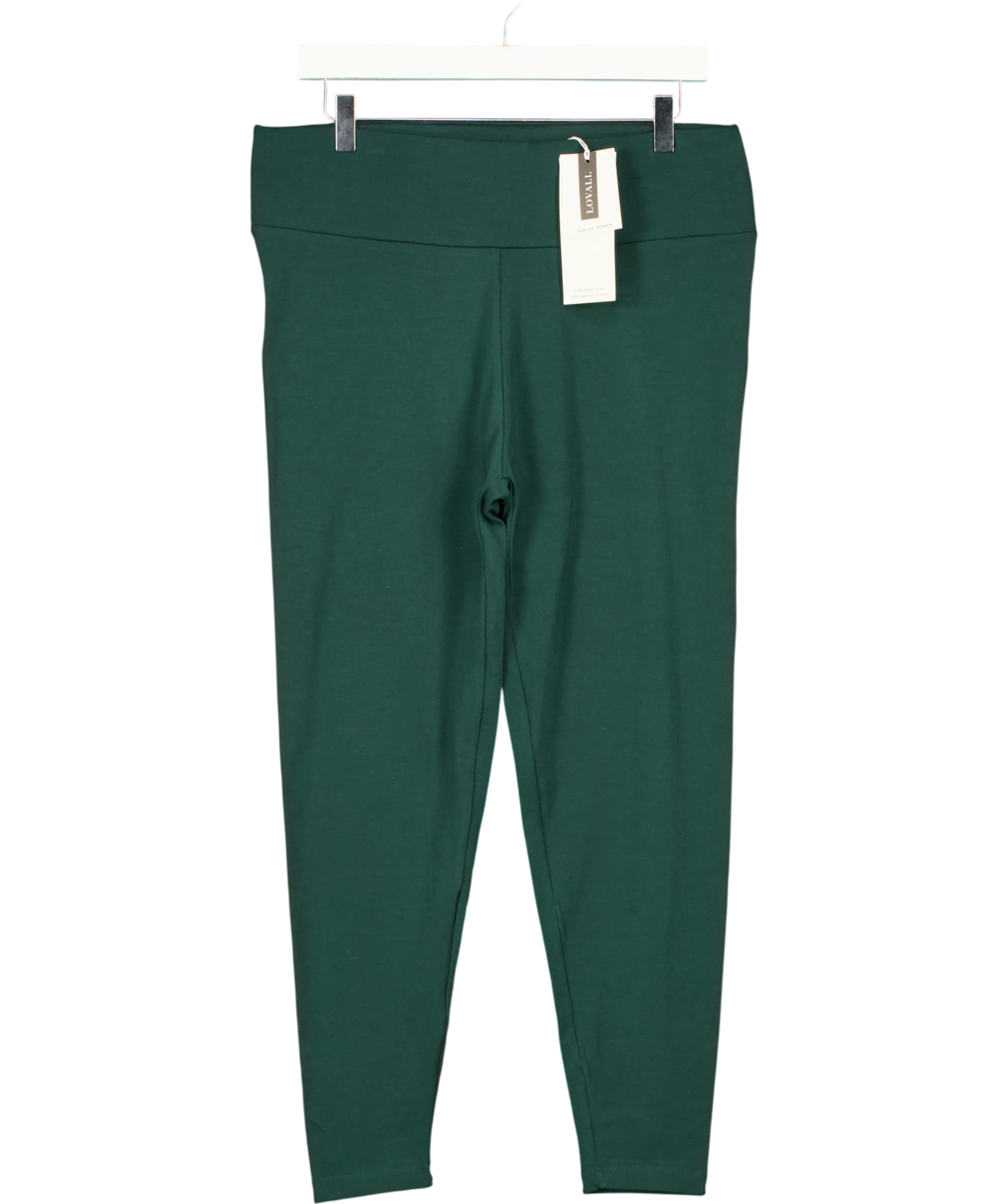 Love Leggings Green EVERYDAY HIGH WAISED LEGGINGS, size UK 24 — front