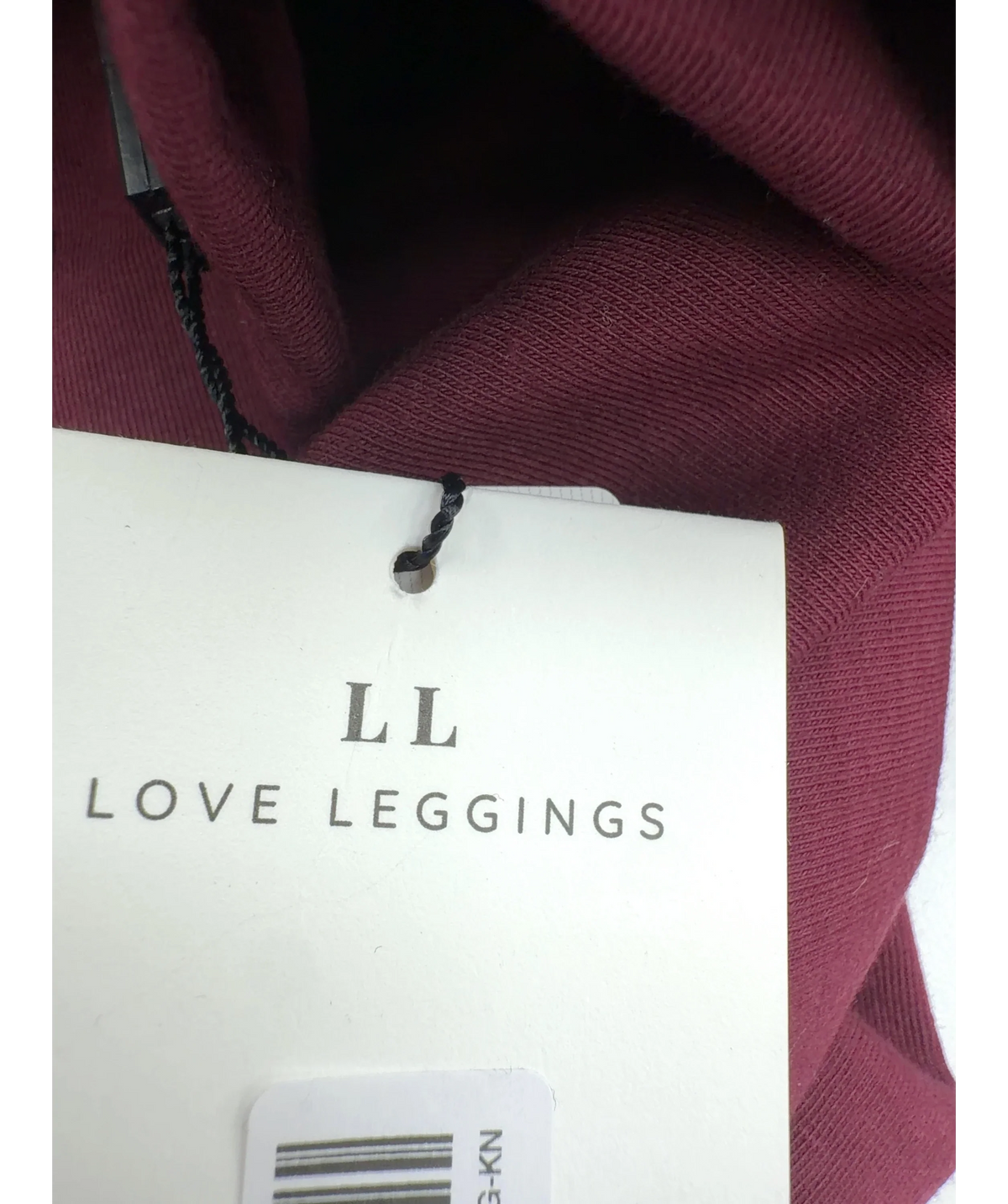 Love Leggings burgundy Colour, size UK 24 — detail