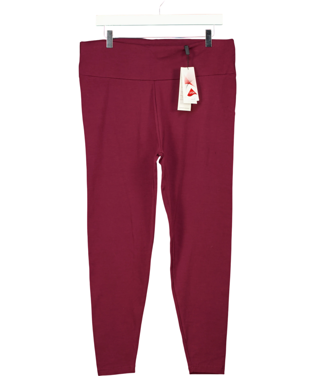 Love Leggings burgundy Colour, size UK 24 — front