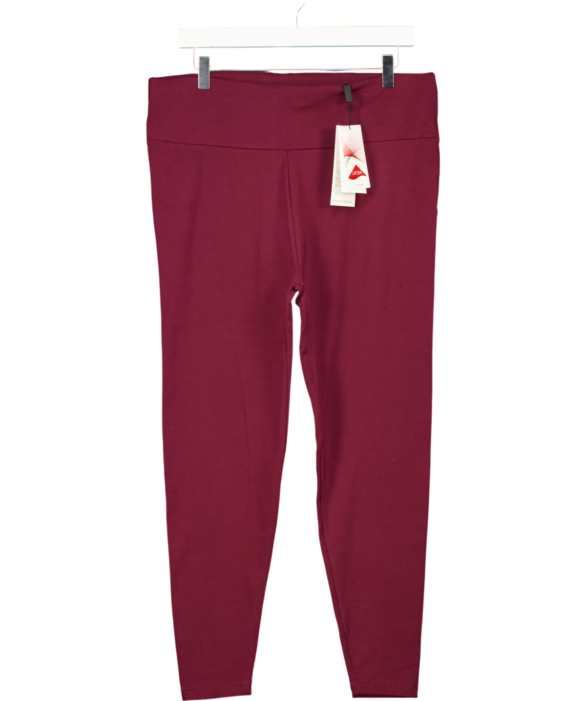 Love Leggings burgundy Colour, size UK 24 — front