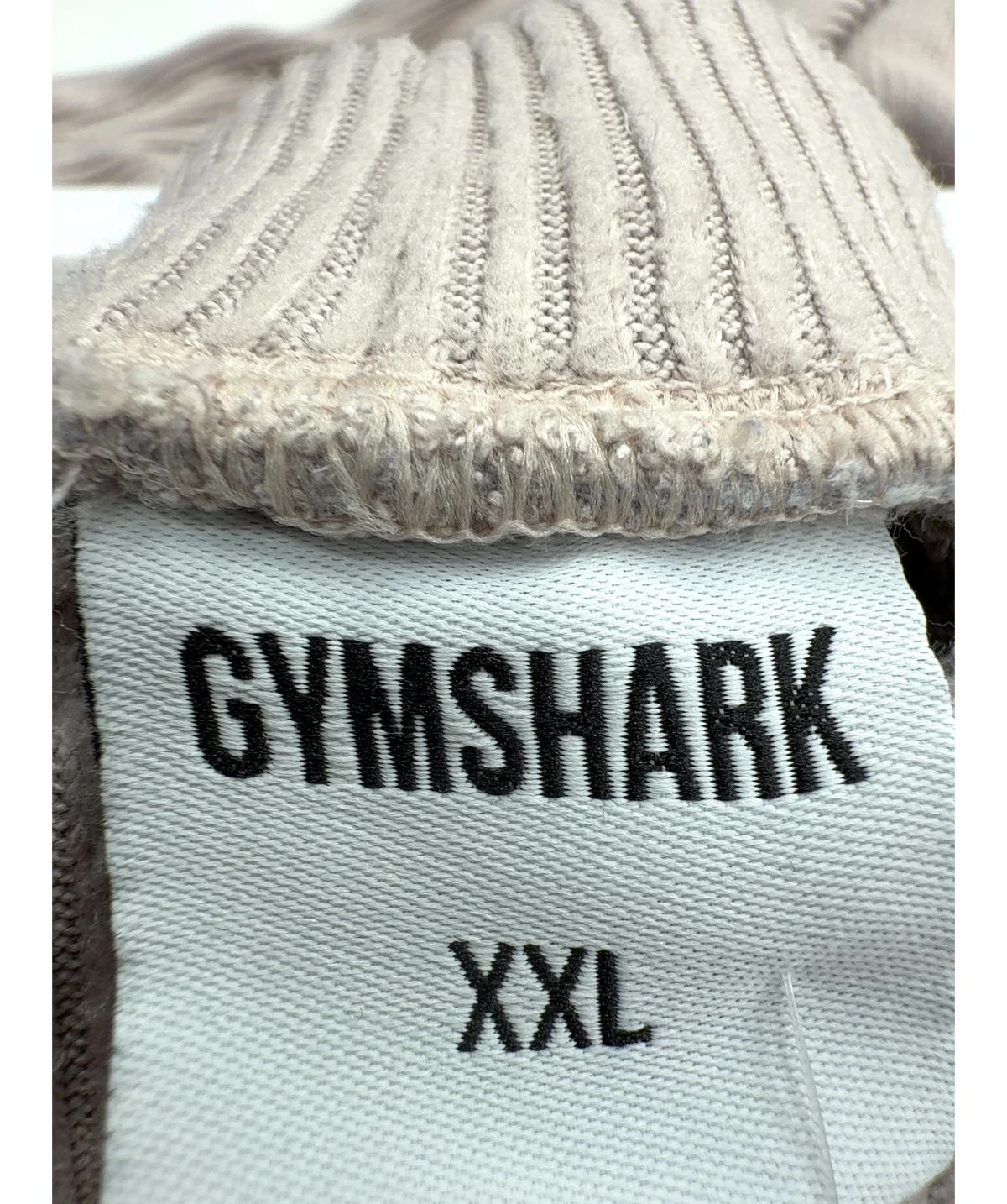 GYMSHARK Beige SUPERSOFT STRAIGHT LEG PANT, size UK XXL — detail