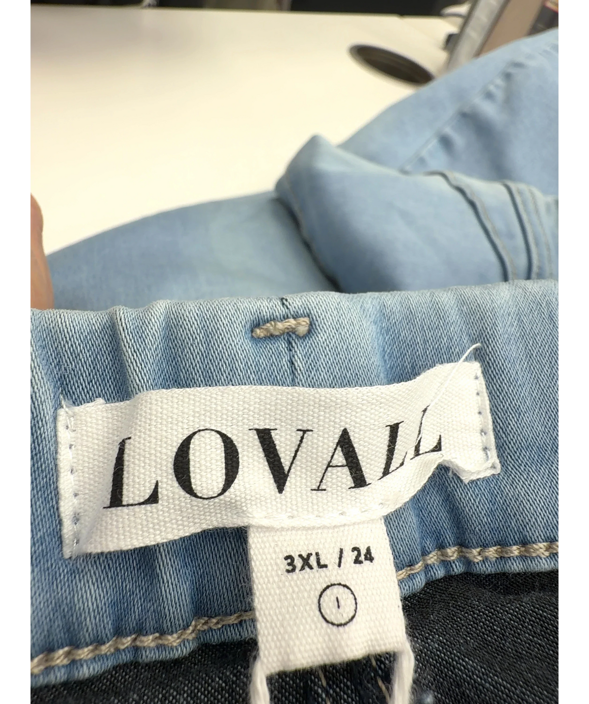 LOVALL Blue Colour, size UK 24 — detail