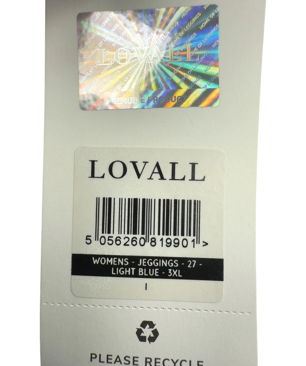 LOVALL Blue Colour, size UK 24 — fabric detail