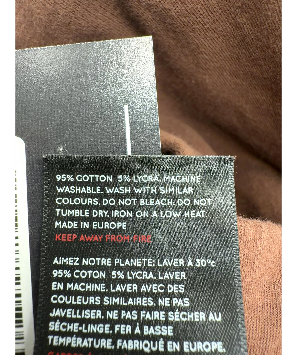 Love Leggings Brown Colour, size UK 24 — label