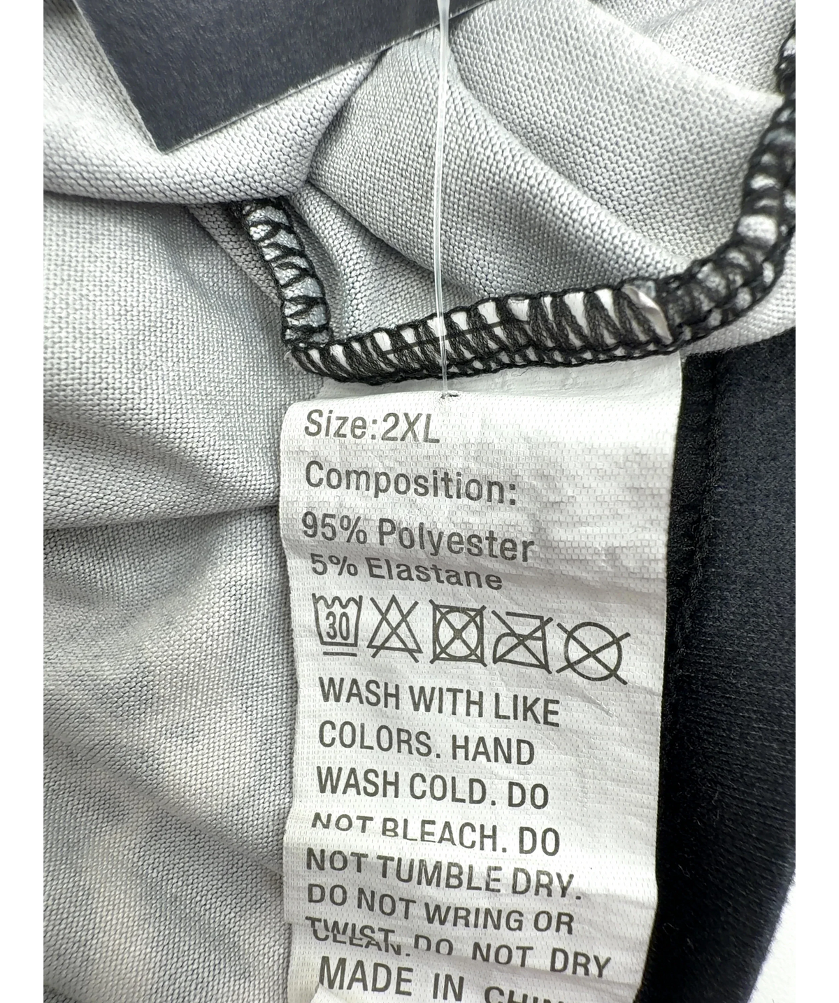 Amazon black Colour, size UK XXL — care label