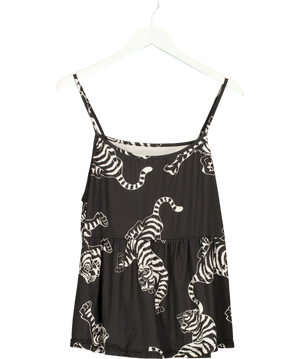 Amazon Grey Tiger Peplum Cami Top UK XXL