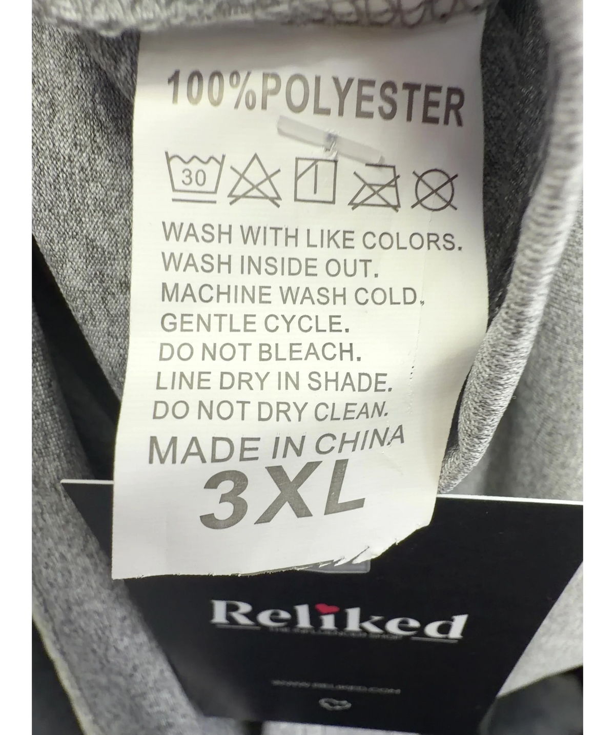Unbranded Grey Colour, size UK XXXL — care label