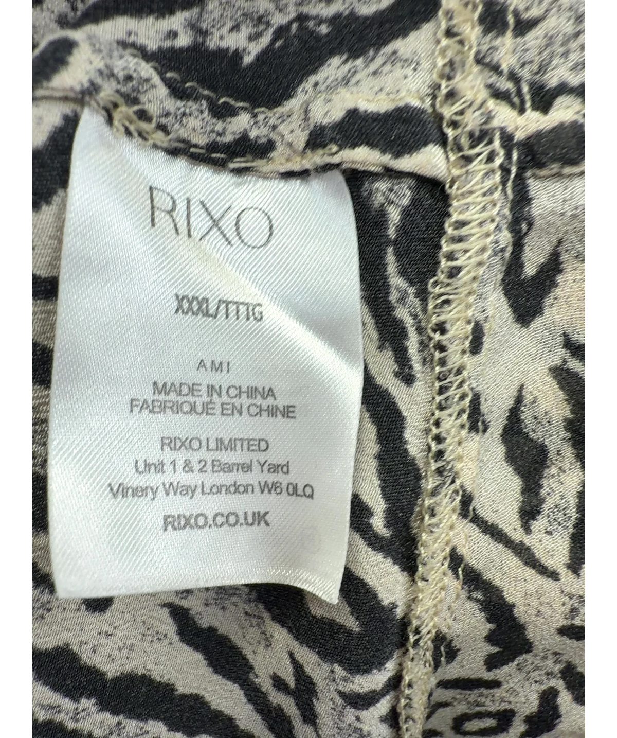 Rixo Beige Milia Top, size UK 20 — label