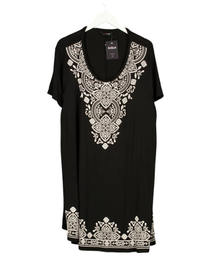 Yours Black And White Embroidered Tunic UK 22