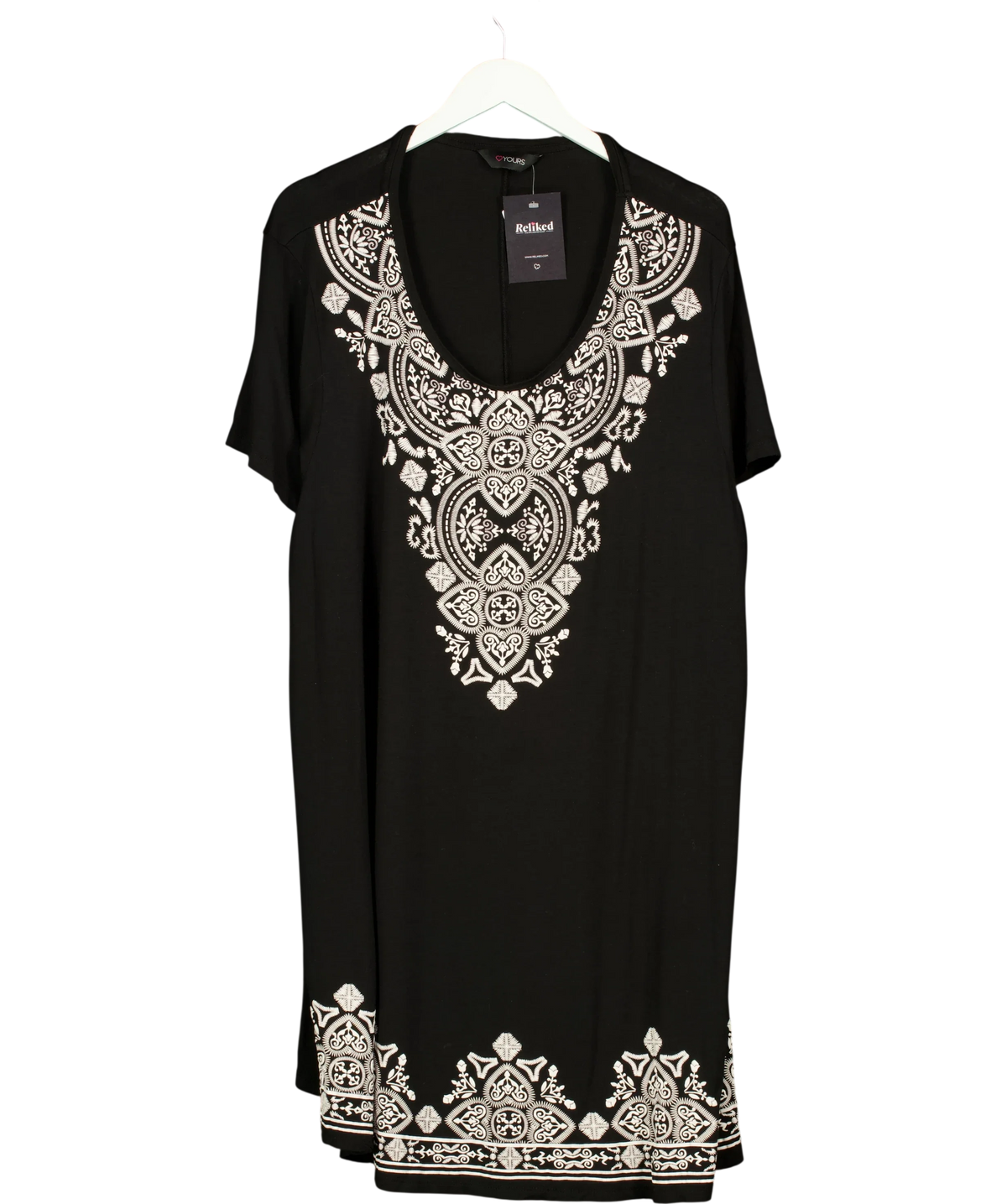 Yours Black Colour, size UK 22 — front