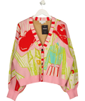 Never Fully Dressed Pink Dallas Cardigan, size UK XXL — front