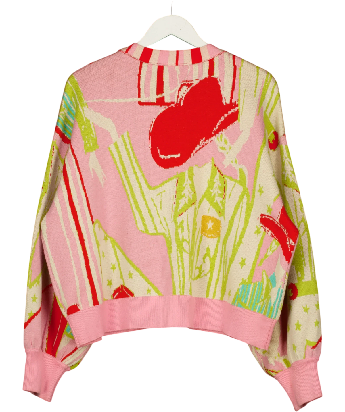Never Fully Dressed Pink Dallas Cardigan, size UK XXL — back