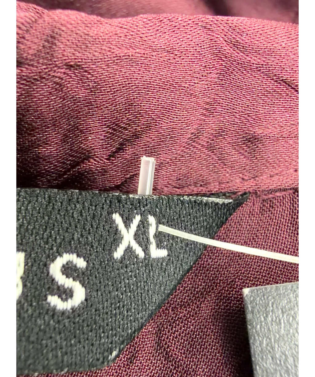 Et Vous burgundy textured shirt, size UK XL — care label