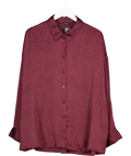 Et Vous burgundy textured shirt, size UK XL — front