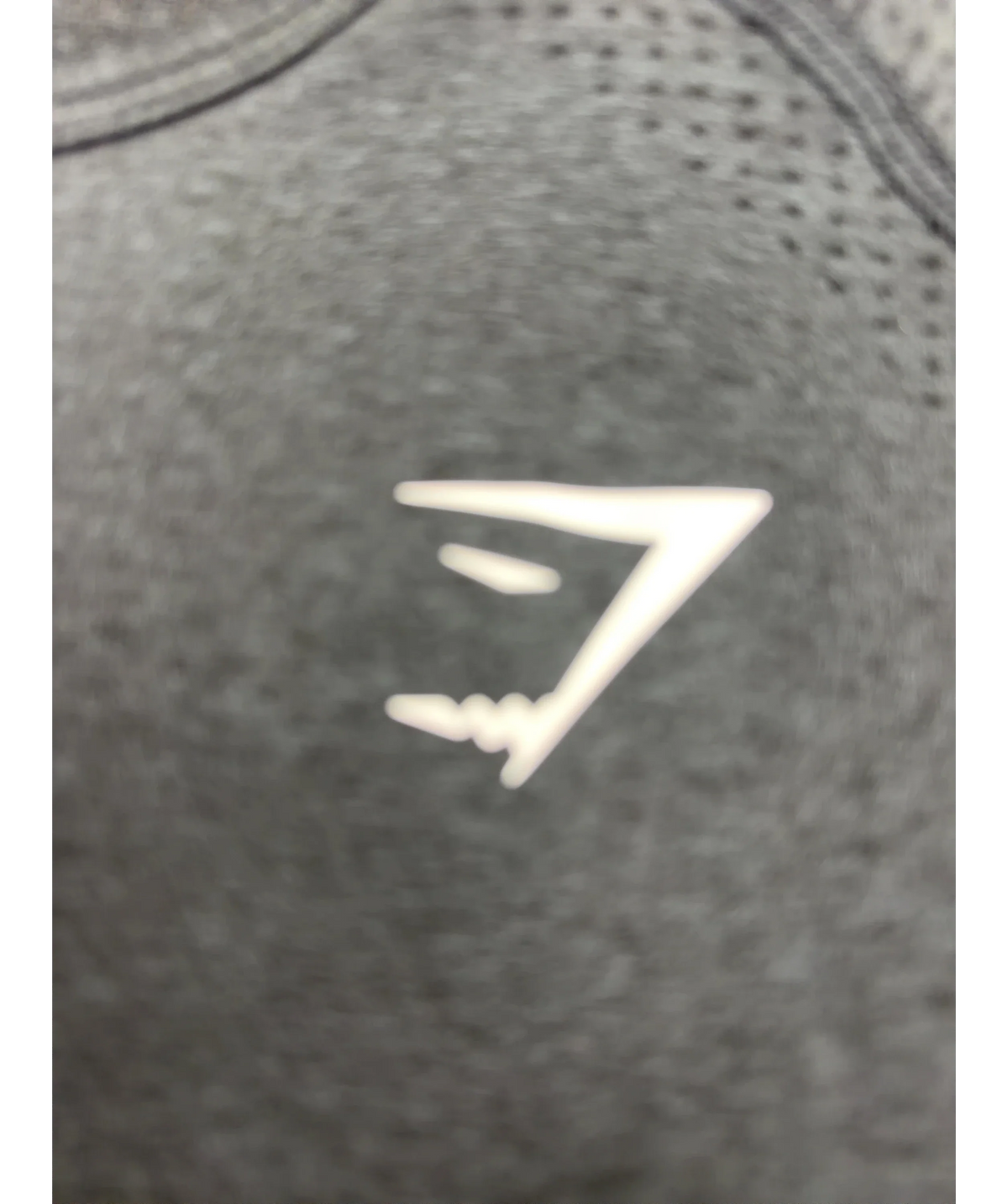 GYMSHARK Black Black Marl T-Shirt, size UK XXL — detail
