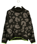 SCAMP & DUDE Black Black Roll Neck Knitted Jumper, size UK XXL — front