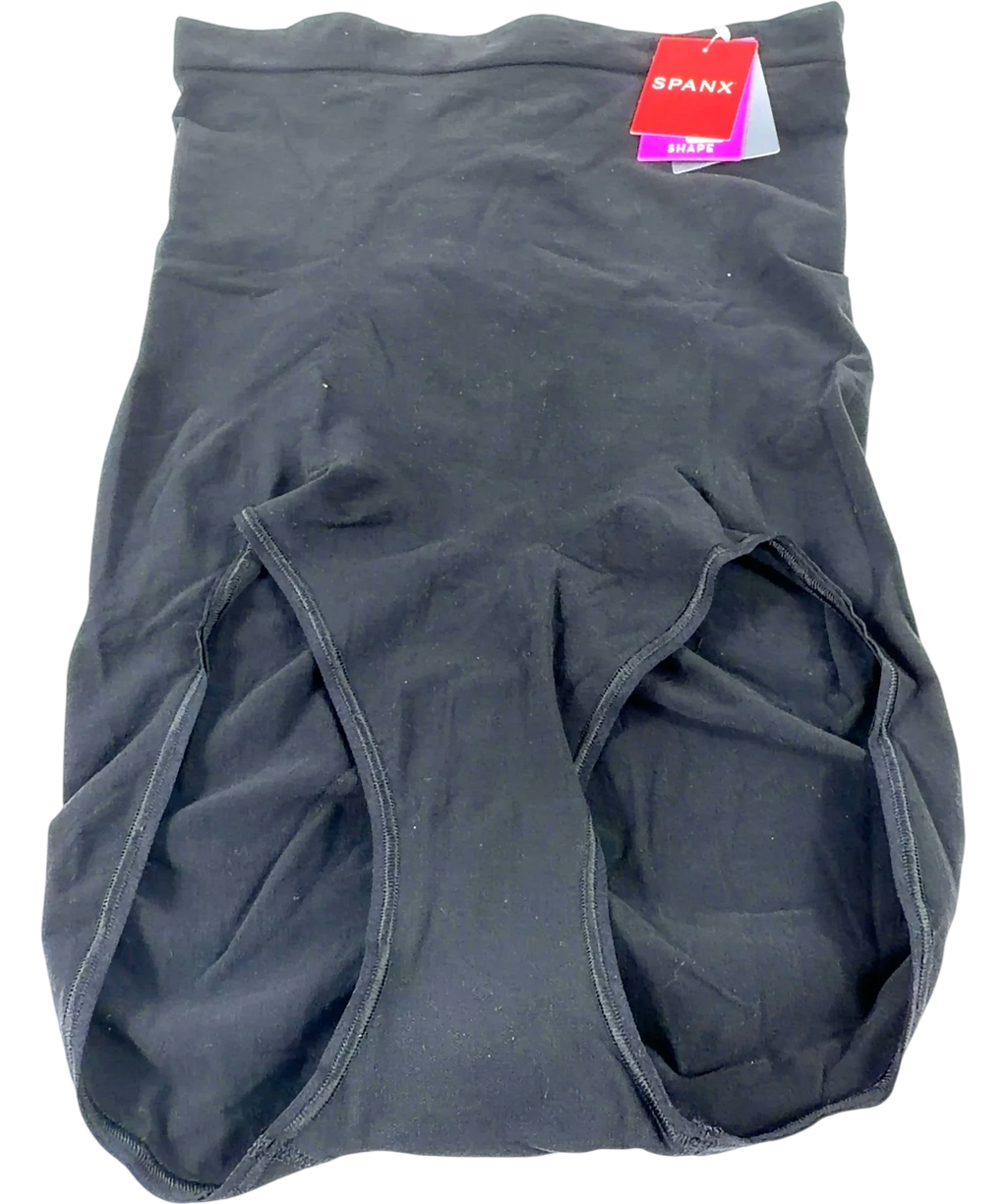 Spanx Black Seamless Power Firm Control High-Waisted Brief, size UK 28 — front