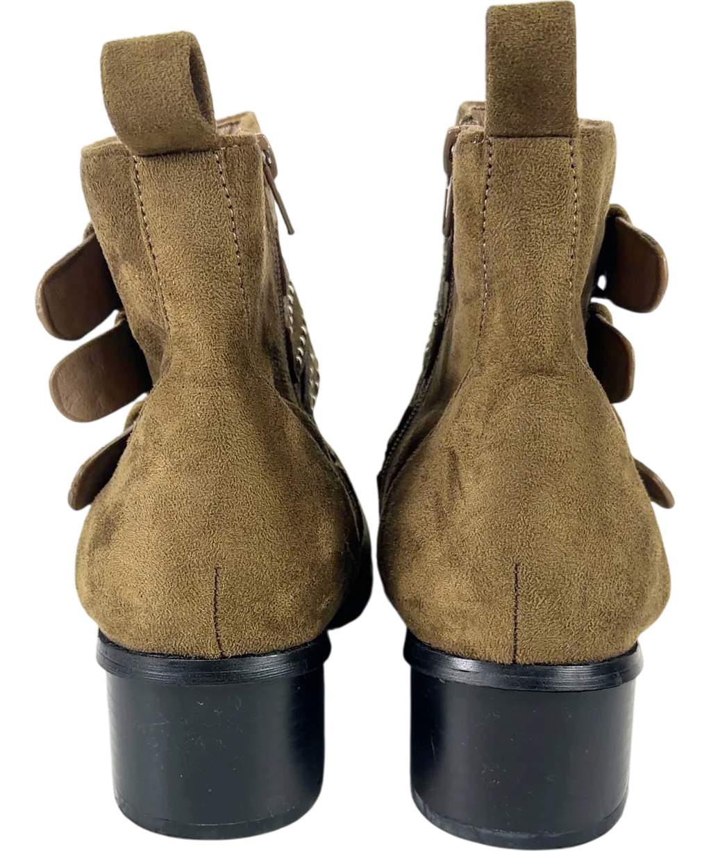 city chic olive green Colour, size UK 8 EU 41 👠 — back
