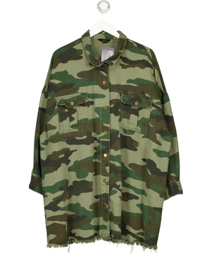 Yours Green And Brown Shacket UK 26-28