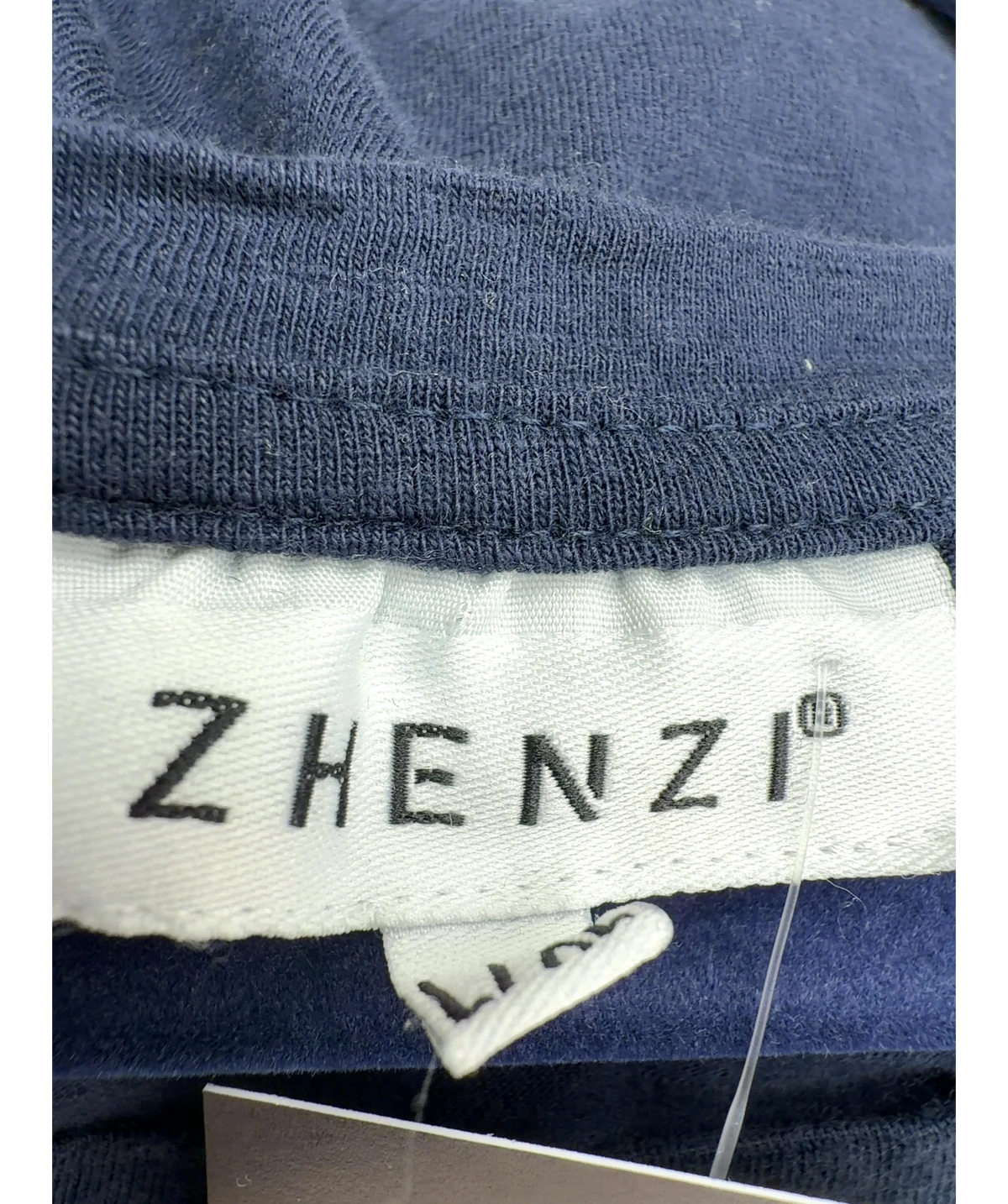 ZHENZI navy Aria, size UK L/XL — detail