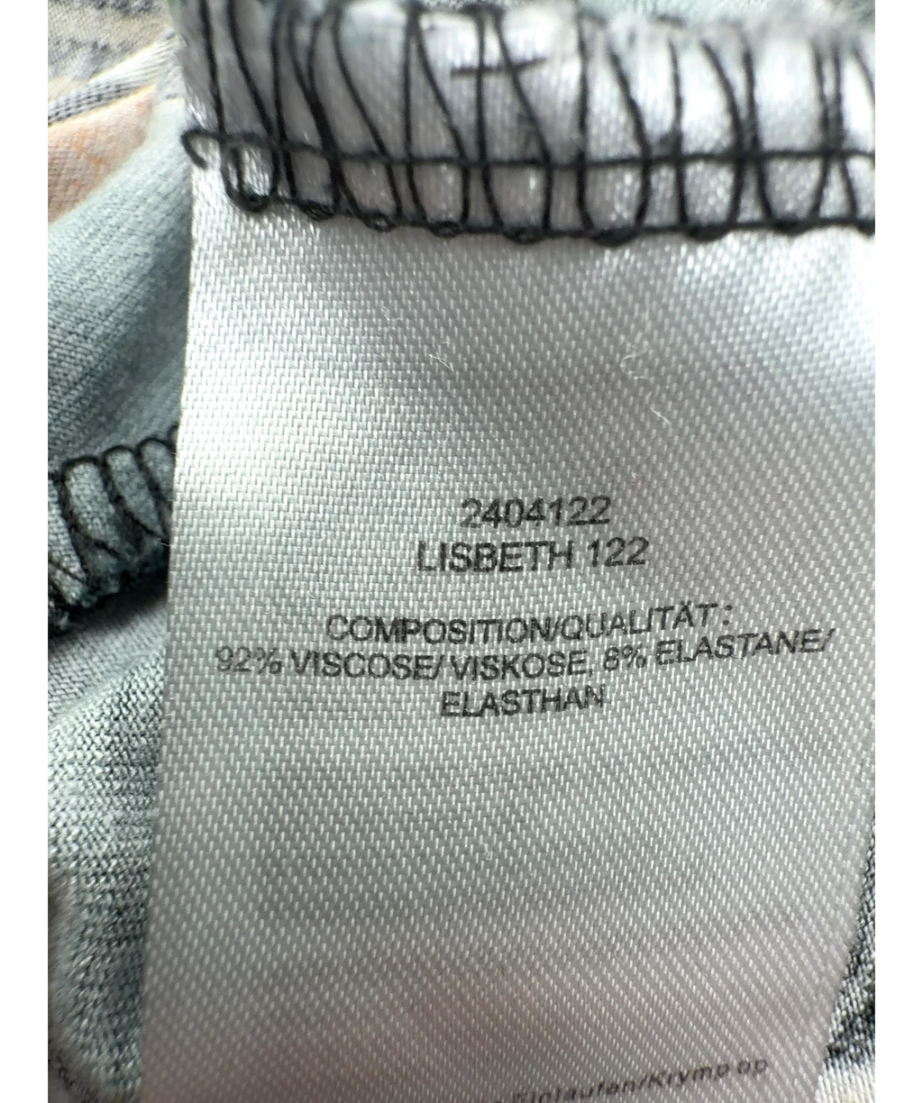 ZHENZI Black Lisbeth 122, size UK XL — label