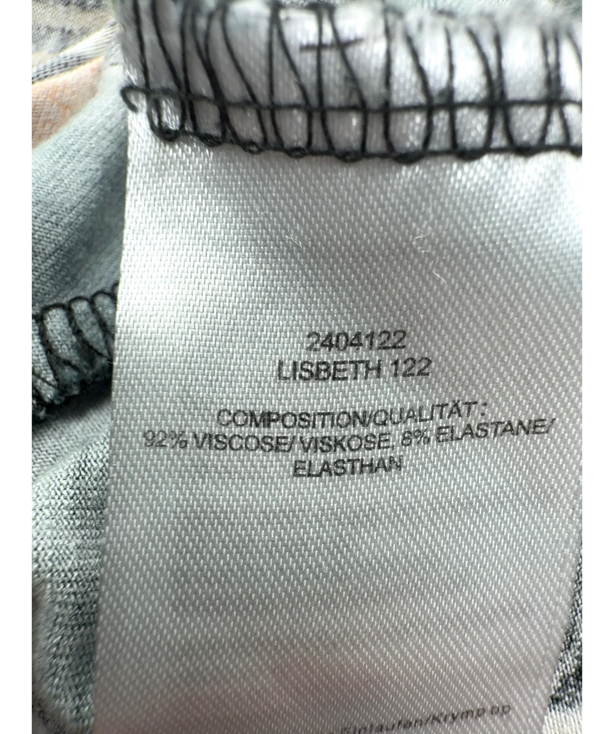 ZHENZI Black Lisbeth 122, size UK XL — label
