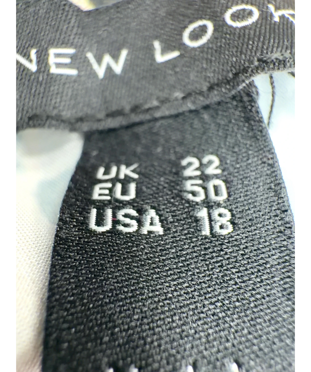 New Look Cream blouse, size UK 22 — care label